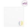 vidaXL Sticker 12 uds. Blanco &Oslash; 20 x 0,5 mm Papel