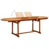 vidaXL Mesa de comedor jardín madera maciza acacia (160-240)x100x75 cm