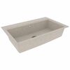 vidaXL Fregadero de cocina Beige 79 x 50 x 31 cm granito