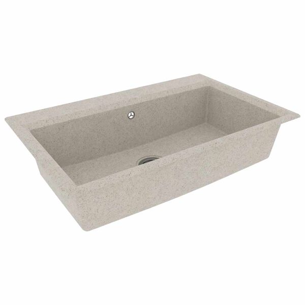 vidaXL Fregadero de cocina Beige 79 x 50 x 31 cm granito