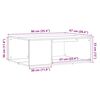 vidaXL Mesa de centro madera de ingenier&iacute;a envejecida 90x67x33 cm