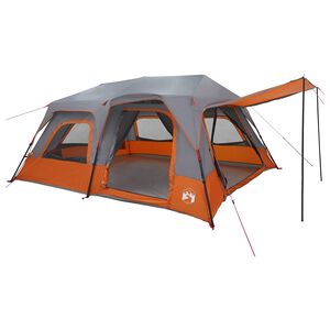 vidaXL Tienda Instant&aacute;nea 10 persona Gris y naranja
