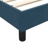 vidaXL Cama box spring sin colch&oacute;n terciopelo azul oscuro 100x210 cm