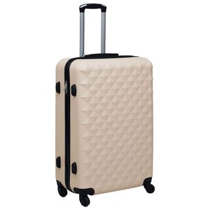 vidaXL Maleta r&iacute;gida con ruedas ABS dorado