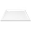 vidaXL Plato de ducha cuadrado de ABS blanco 80x80 cm