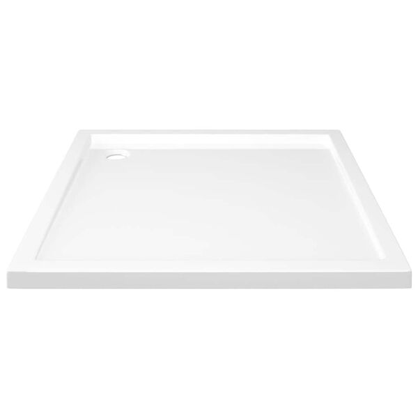 vidaXL Plato de ducha cuadrado de ABS blanco 80x80 cm