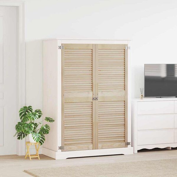 vidaXL Puerta de Armario con puerta 2 pcs Natural 140.5 x 2 x 59.5 cm