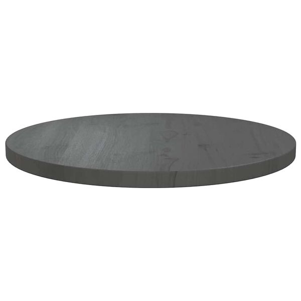 vidaXL Superficie de mesa madera maciza de pino gris &Oslash;60x2,5 cm