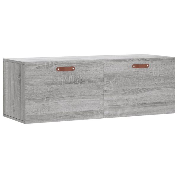 vidaXL Armario de pared madera ingenier&iacute;a gris Sonoma 100x36,5x35 cm