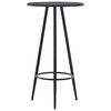 vidaXL Mesa alta de cocina MDF negro 60x107,5 cm