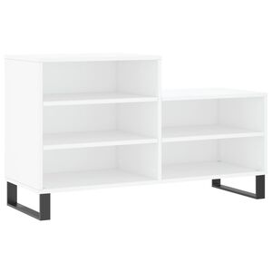 vidaXL Mueble zapatero madera contrachapada blanco 102x36x60 cm