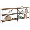 vidaXL Mesa Consola Madera vieja 180 x 30 x 75 cm Madera de ingenier&iacute;a