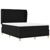 vidaXL Cama tipo Box Spring con colch&oacute;n Negro 190 x 140 cm tela