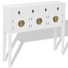 vidaXL Aparador de estilo chino de madera maciza blanco