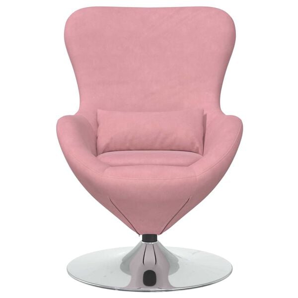 vidaXL Sill&oacute;n huevo Rosa Terciopelo