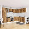 vidaXL Mueble cocina Kalmar madera vieja 14 pzas madera contrachapada