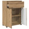 vidaXL Gabinete de Ba&ntilde;o con caj&oacute;n Roble artesanal 72,5 x 36,5 x 100 cm