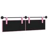 vidaXL Cabecera Colgante Montaje en la pared Rosa 170 x 55 x 7 cm tela