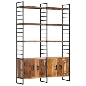vidaXL Estanter&iacute;a de 4 niveles madera maciza reciclada 124x30x180 cm