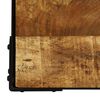 vidaXL Mesa de centro de madera maciza de mango rugosa y acero 110 cm