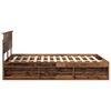 vidaXL Estructura de cama con cabecera Madera vieja 140 x 190 cm