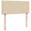 vidaXL Cama box spring con colch&oacute;n tela color crema 120x200 cm