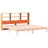 vidaXL Cabecero de cama almacenaje madera maciza pino marr&oacute;n 200 cm