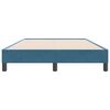 vidaXL Cama box spring sin colch&oacute;n azul oscuro terciopelo 120x220 cm