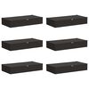 vidaXL Caja de Almacenamiento 6 pcs Gris antracita 100 x 50 x 18 cm