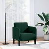 vidaXL Sill&oacute;n con reposabrazos Terciopelo Verde Oscuro 54 cm
