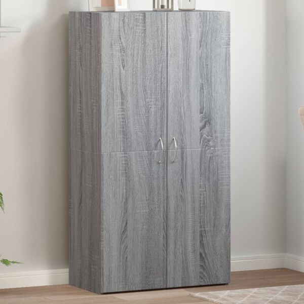 vidaXL Armario archivador madera ingeniería gris Sonoma 60x32x115 cm