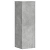 vidaXL Soportes para plantas 2 uds madera gris hormig&oacute;n 33x33x100 cm
