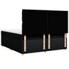 vidaXL Cama box spring con colch&oacute;n tela negro 180x200 cm
