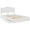 vidaXL Cama con almacenamiento 140 x 190 cm Madera de ingenier&iacute;a