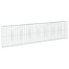 vidaXL Cesta de gaviones con cubierta hierro galvanizado 800x50x200 cm