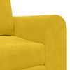 vidaXL Sof&aacute; cama 60cm Amarillo Terciopelo