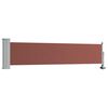 vidaXL Toldo lateral retr&aacute;ctil de jard&iacute;n marr&oacute;n 60x300 cm