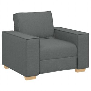 vidaXL Sill&oacute;n sof&aacute; de tela gris oscuro de 100x78x84 cm
