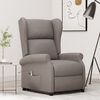 vidaXL Sill&oacute;n elevable tela gris taupe