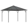 vidaXL Cenador con techo gris antracita 3x3 m