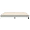 vidaXL Cama box spring sin colch&oacute;n terciopelo gris claro 200x220 cm