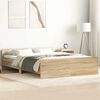 vidaXL Estructura de cama con cabecero piecero roble Sonoma 150x200 cm