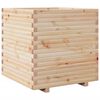 vidaXL Jardinera madera maciza de pino 70x70x72 cm