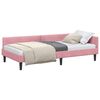 vidaXL Estructura de cama en esquina Rosa 80 cm x 200 cm Terciopelo