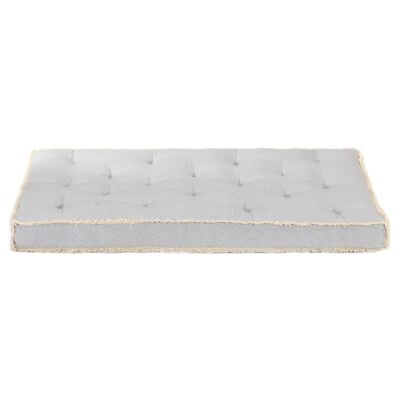vidaXL Cojín para sofá de palets gris 120x80x10 cm