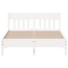 vidaXL Estructura de cama sin colchón madera maciza de pino 160x200 cm