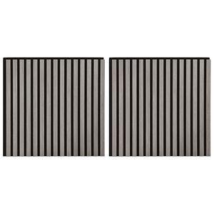 vidaXL Paneles de pared 2 pcs Gris 60,5 x 60 cm