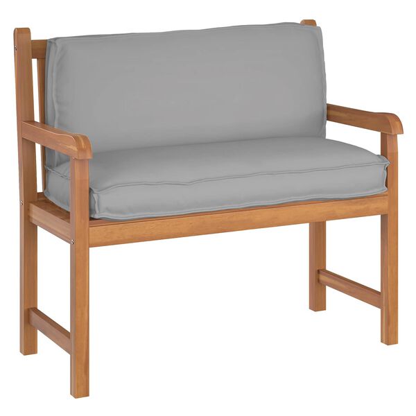 vidaXL Cojín de palé para respaldo Gris 120 x 40 x 12 cm Tela Oxford