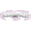 vidaXL Conjunto de sof&aacute;s de exterior 8 pcs Gris Natural y Claro