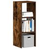vidaXL Librería apilable madera contrachapada roble ahumado 30x30x80cm